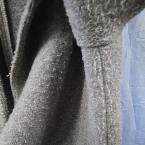 L.o.g.g. H&M Size 6 Womens Wool Blend Coat Jacket Peacoat Overcoat Topcoat Grey - Picture 7 of 13